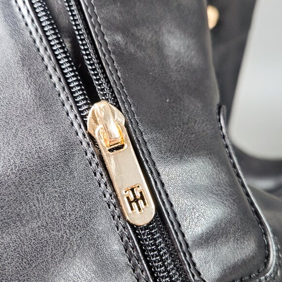 Tommy Hilfiger Shano NEW Equestrian Wide Calf Knee High Women's Black Boot - Picture 8 of 15